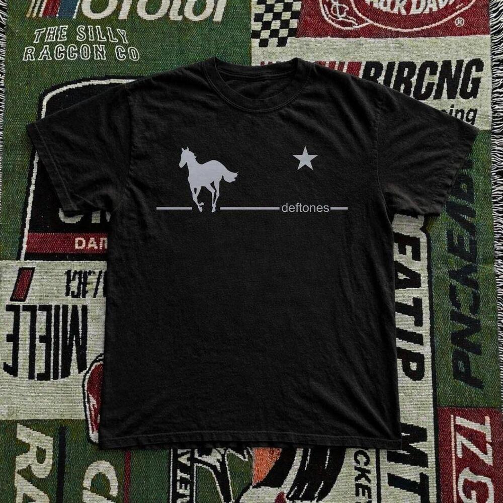 Black Deftones Horse Tee